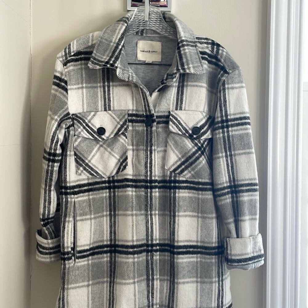 Thread and Supply lined shacket